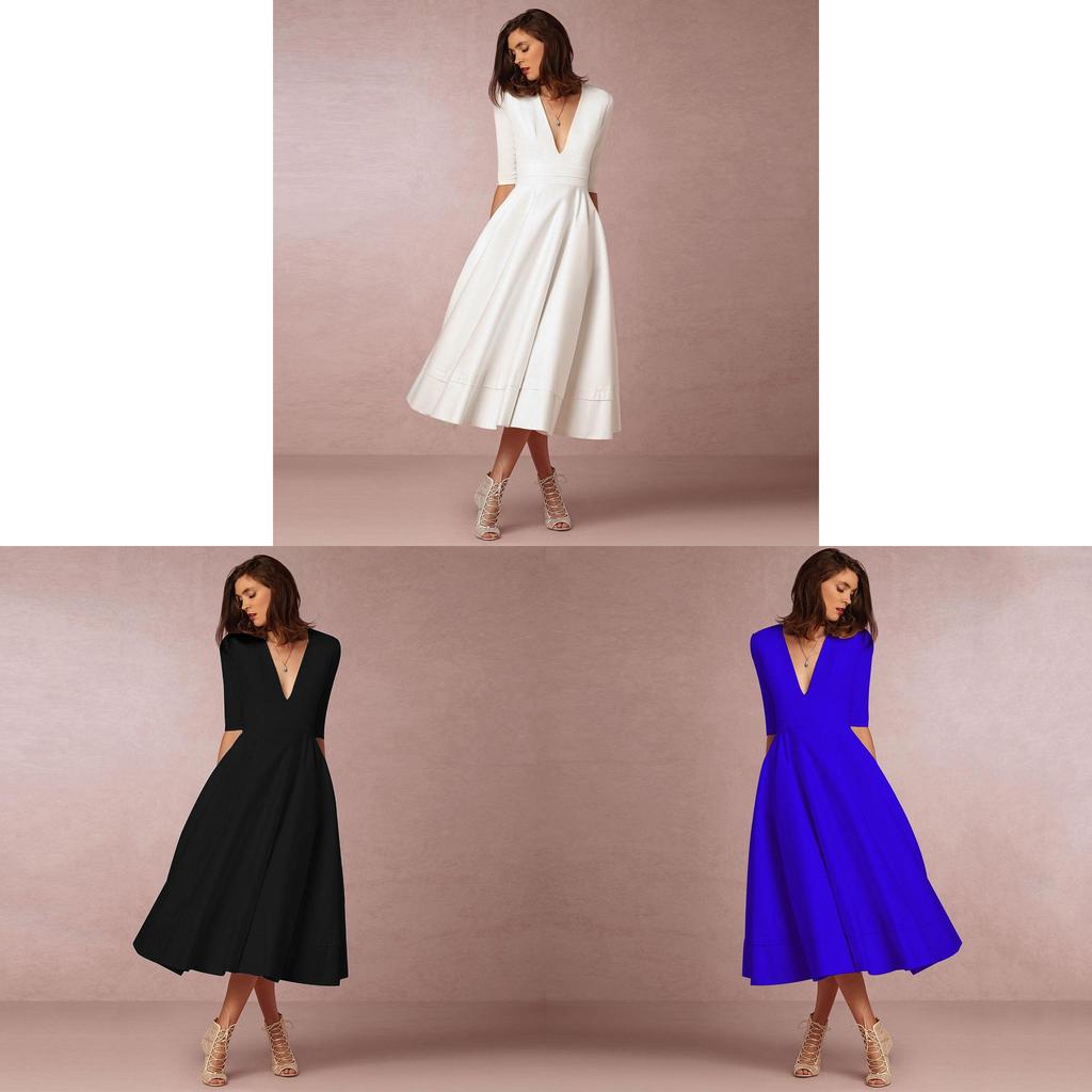 Elegant Casual Knit Dress For Women With V Neckline Available In Various Colors