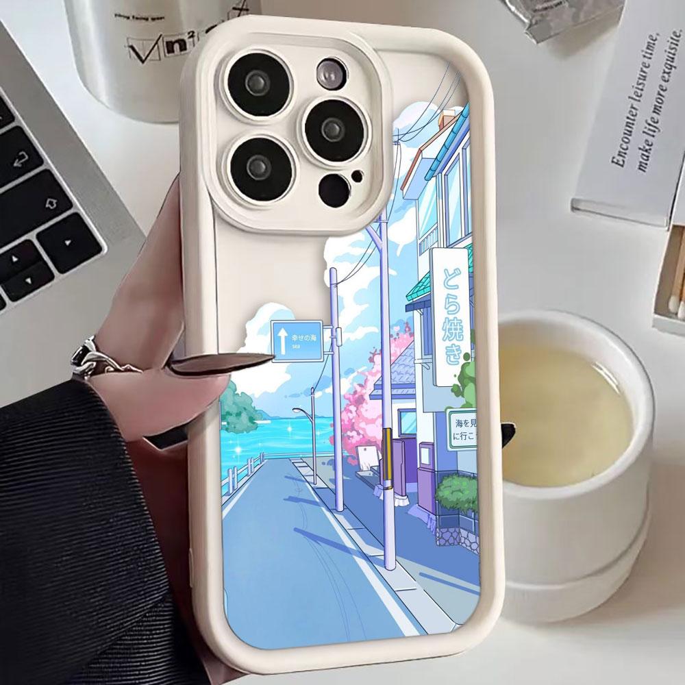 Sunset Scenery Phone Case For iphone Apple 17 AIR 16 16E 11 12 13 14 15 XR Plus Pro Max Silicone Case Funda DIY Shell Cover