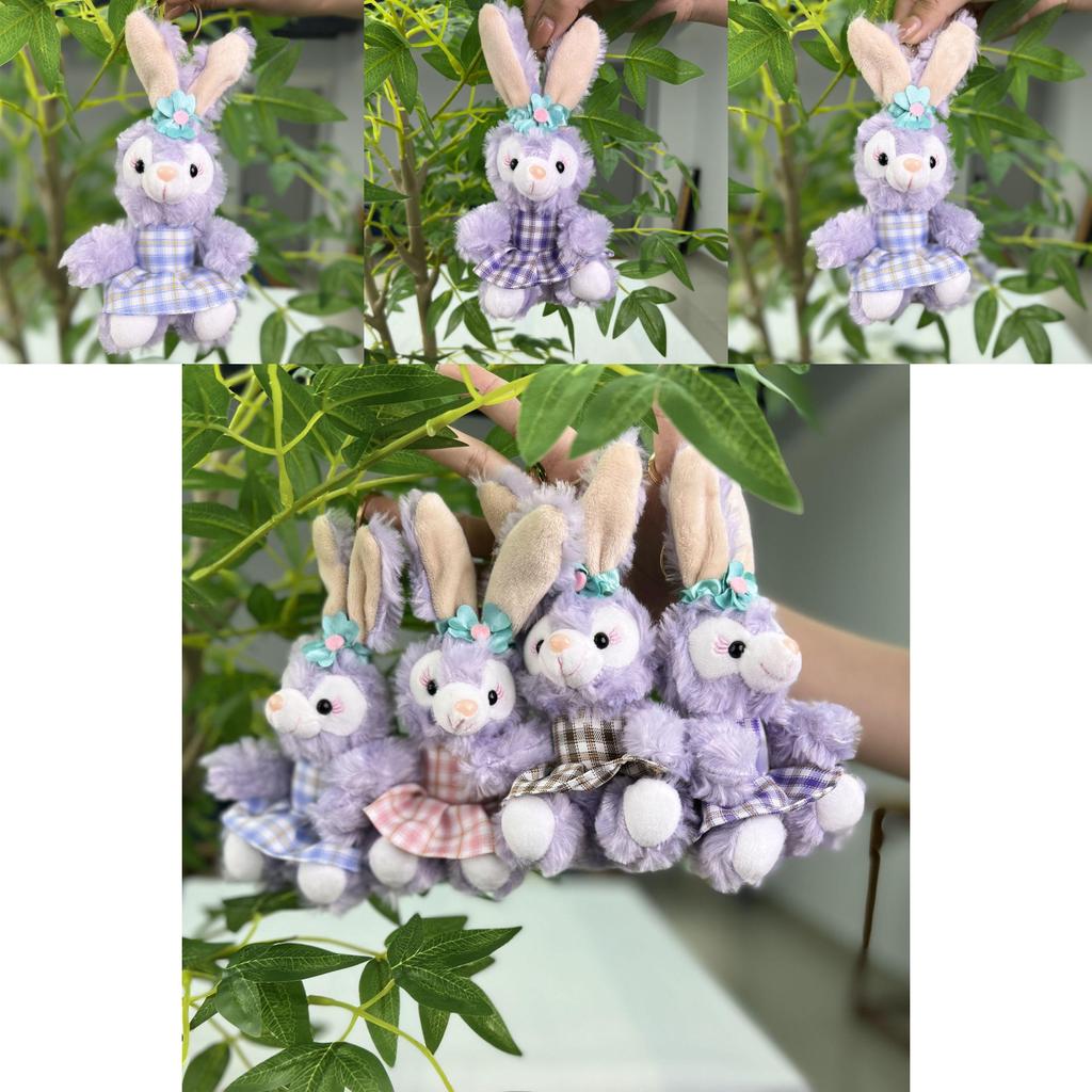 Adorable Starry Rabbit Plush Toy Keychain Soft Decorative Doll Gift For Kids