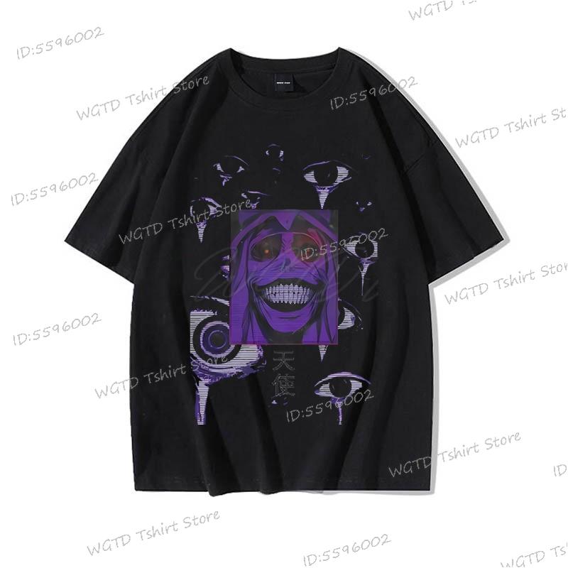 Hip Hop Streetwear Anime Solo Leveling Statue of God Print T-Shirt Männer Frauen Harajuku Grafik Lockeres Oberteil Vintage Baumwoll-T-Shirt