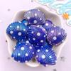 8pcs AB Resin Colorful Flower Shell Figurines Flat Back Cabochon Stone Scrapbook Home Crafts DIY Jewelry Making Accessories