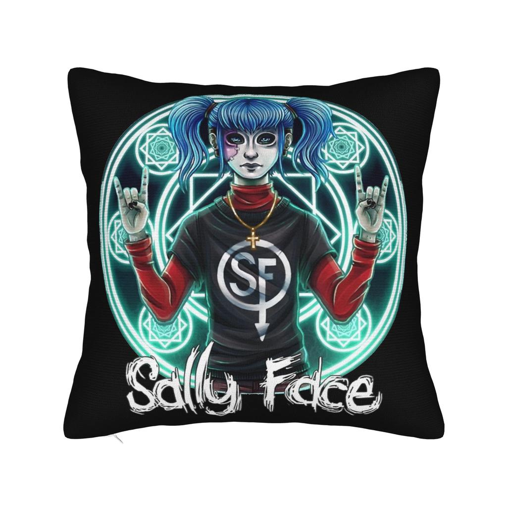 Fronha Sally Face Poliéster Macio Capa de Almofada Decoração Máscara Sal Fisher Jogo Larry Johnson Capa para Almofada de Sofá Casa Zíper