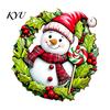 Natural Wood Holiday Accents Wooden Christmas Hanging Pendant, Snowman/Santa Claus/Gnome Ornament with Tree Ornaments Hemp Rope for Indoor Outdoor