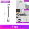 13-50cm Universal Faucet Extender Stainless Steel 360° Rotation Kitchen Bathroom Sink Anti-Splash Nozzle Aerator Extension Hose