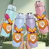 1PC Baseball Bat Sixty Seven Art 750ml Color Plastic Sports Water Bottle Leakproof Flip Straw Lid Suitable for Sports Office Home Use
