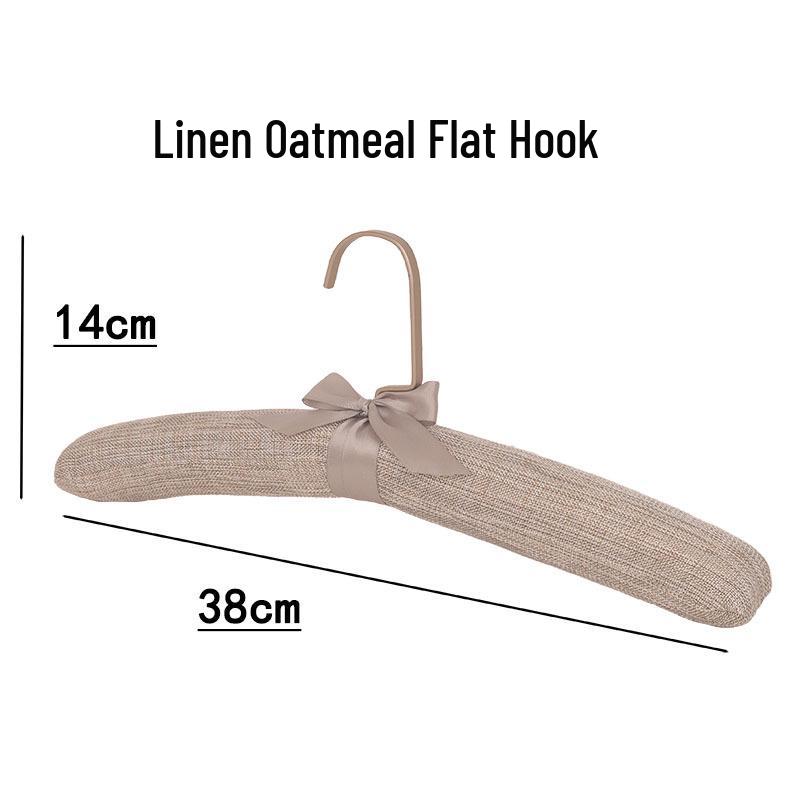 Fabric-Covered Hangers for Hotel: Linen, Silk, Sponge for Cheongsam, Pajamas, and Underwear