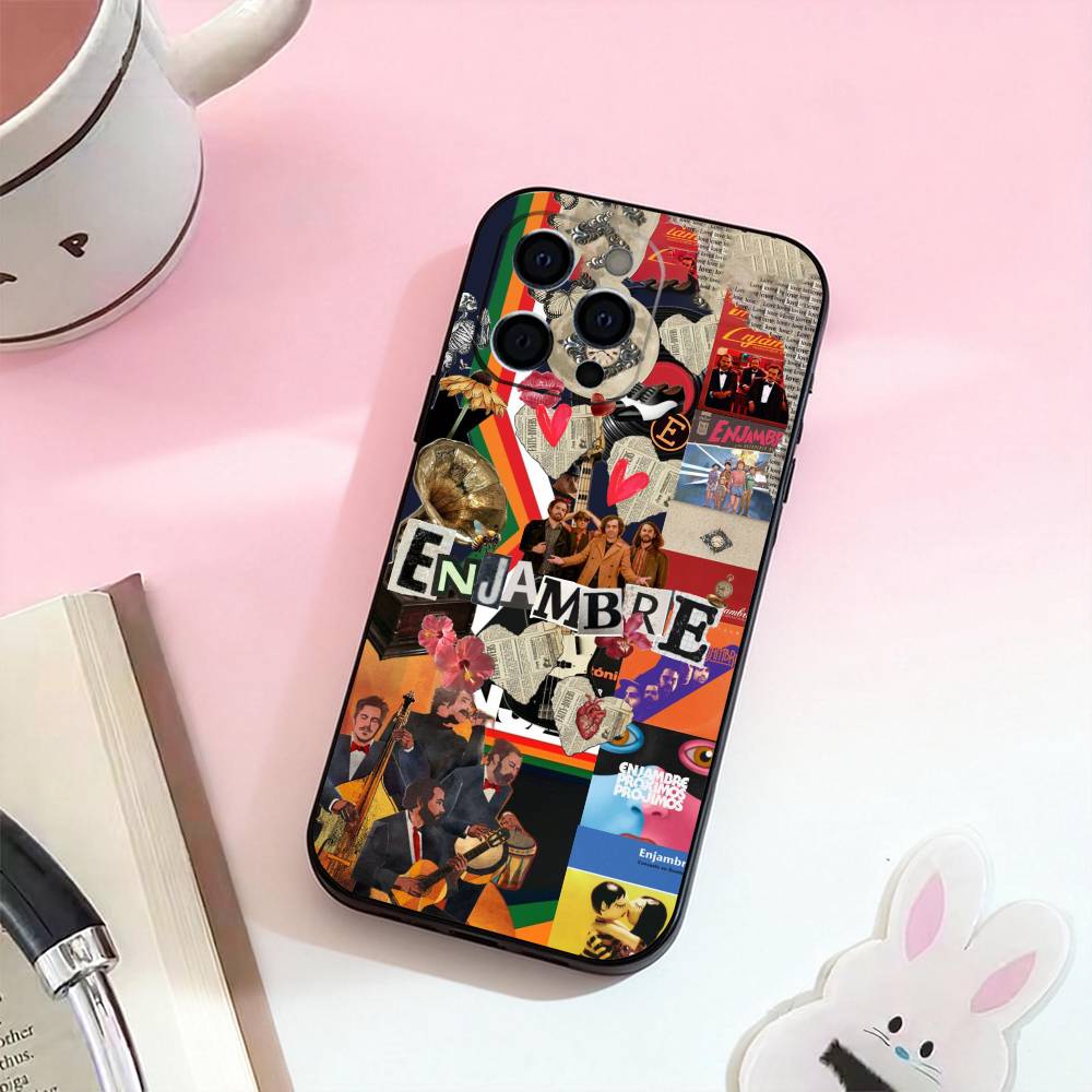 

TV ENJAMBRE Daltonico Phone Case For iPhone 17,16,15,14,13,12,11 Plus,Pro Max,Soft Silicone Black Cover iPhoneXSMAX