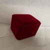 Velvet Jewelry Box with Rounded Corners for Rings, Necklaces, Bracelets, and Badges