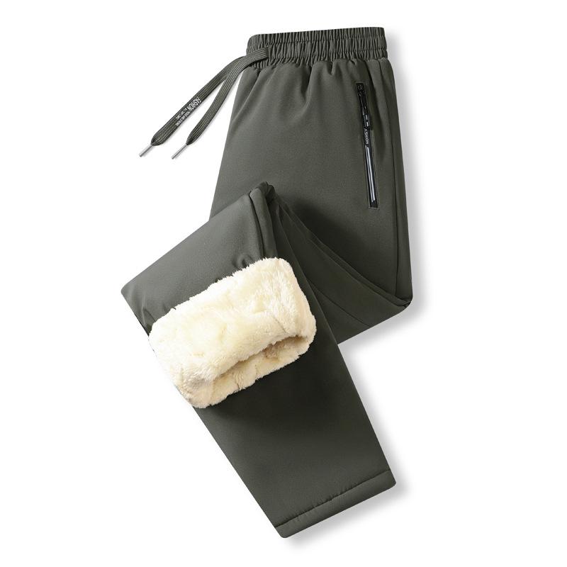 Herren Arktischer Samt Baumwollhose: Kälteschutz, Warm, Verdickt, Winterkleidung für Mittelalte & Junge, Lockere Freizeitkleidung.