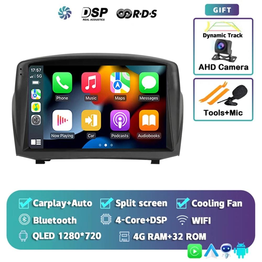 Android 14 Car For Ford Fiesta Mk 6 2009 - 2018 2 Din Navigation GPS Carplay Autoradio Stereo Multimedia Head Unit 5G LET WIFI