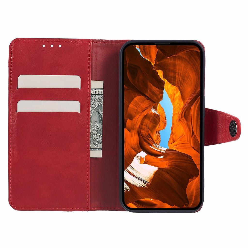 Compatible with Xiaomi Redmi Note 13 Pro+ 5G (Global) Case Crazy Horse Texture Pu Leather Phone Prot
