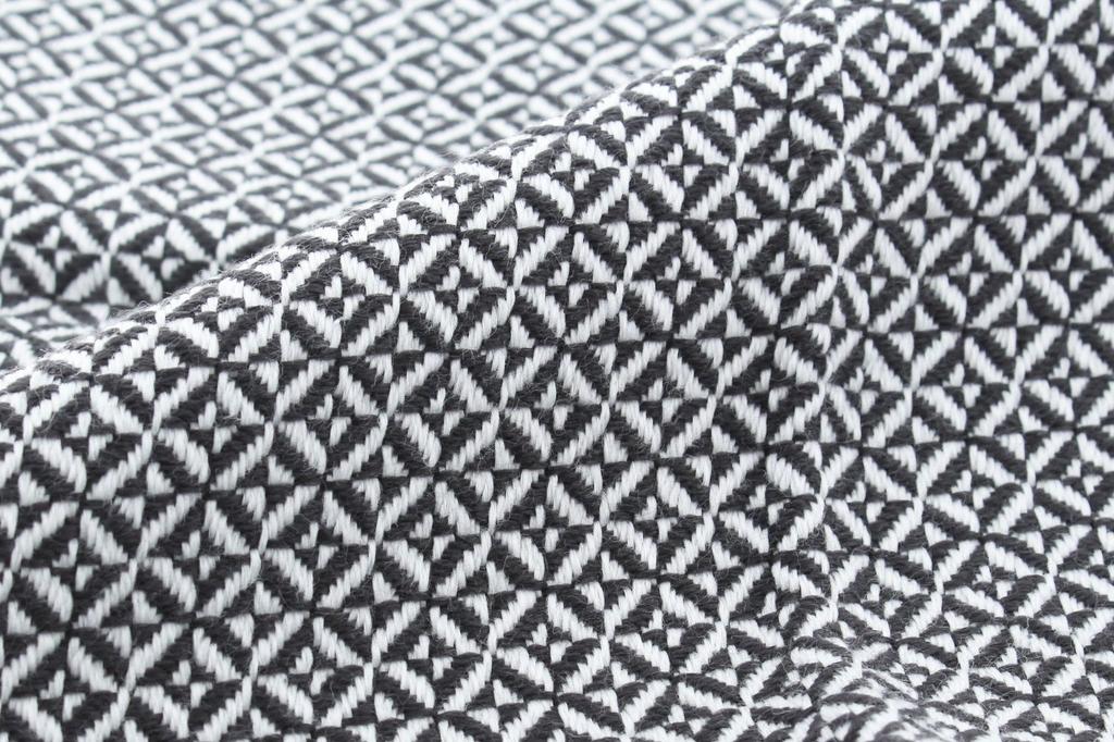 Kusunokibashi Monori Handkerchief Irregular Houndstooth Dark 25 X 25 Towel, Wataoto, Pattern, Gray, Approx. Cm, 1-65616-86-DGY