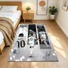 Mbappe Neon Poster Area Rug Perfect for Bedrooms Kitchen Hallway Dining Room Anti-slip Rug Anime Office Decor Wedding Party Gift