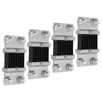 4pcs 75mV DC Current Shunt Resistor Resistance Manganese Copper Alloy for Ammeter Shunt FL?2 800A