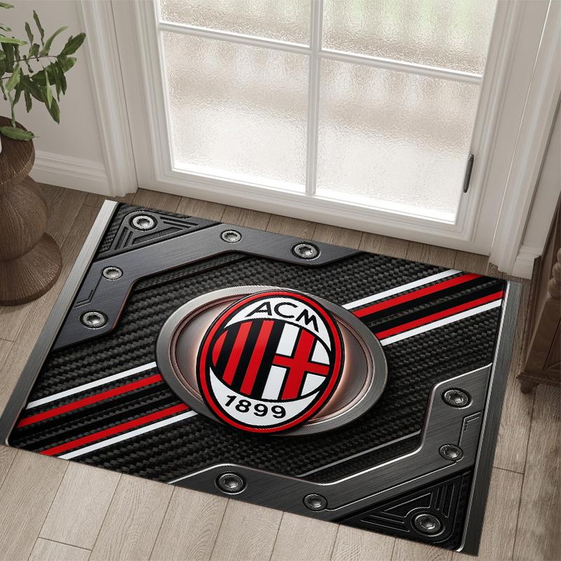 AC Milan Design Crystal Velvet Carpet Cozy Non?Slip Printed Rug For Bedroom Living Room Entrance
