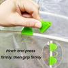 50 Pcs Greenhouse Arch Frame Clips Double Head Plastic Clips Heating Press Film Clamps for Greenhouse Film Arch Tubes