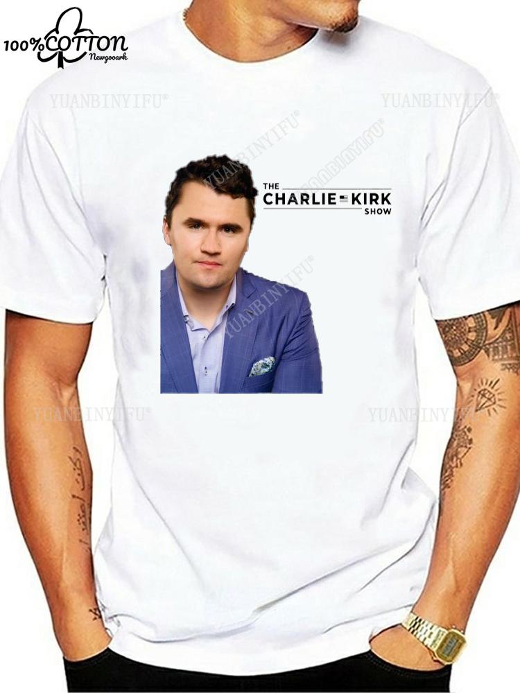 Heißer Stil Lässig FREEDOM Charlie Kirk Bedrucktes T-Shirt Locker 100% Baumwolle Freizeit Unisex Shirt Heißes Produkt S-6XL