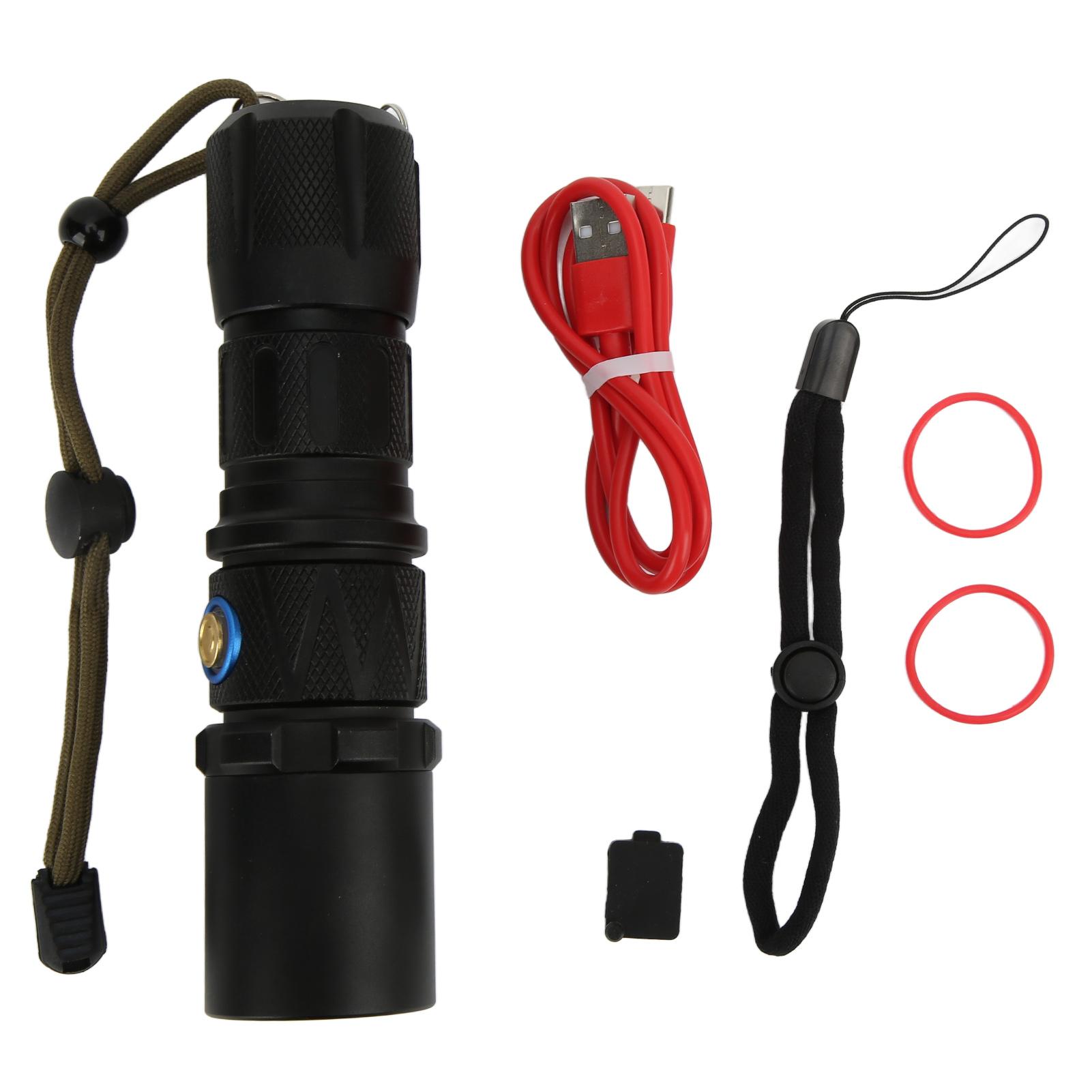 

Outdoor XHP70 Flashlight Waterproof USB Rechargeable Flashlight 6 Modes Super Bright LED Torch for Cycling Camping