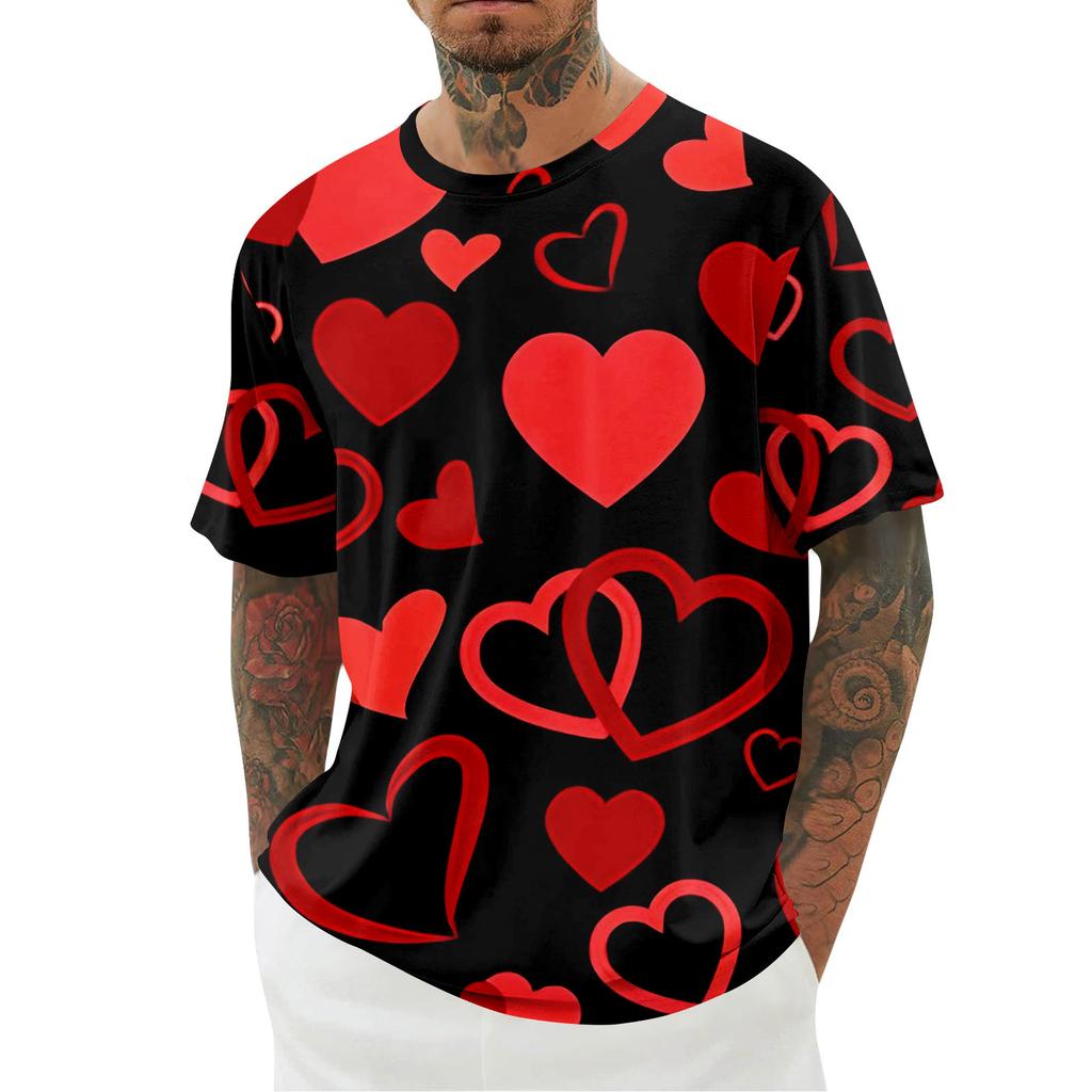 Men's T-shirt, Loose Casual Short Sleeved Top, Men's Short Sleeved Top