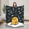 Gudetama  Cartoon Lazy Egg  Blanket Fleece All Season  Breathable Lightweight Throw Blankets for Sofa Office Quilt