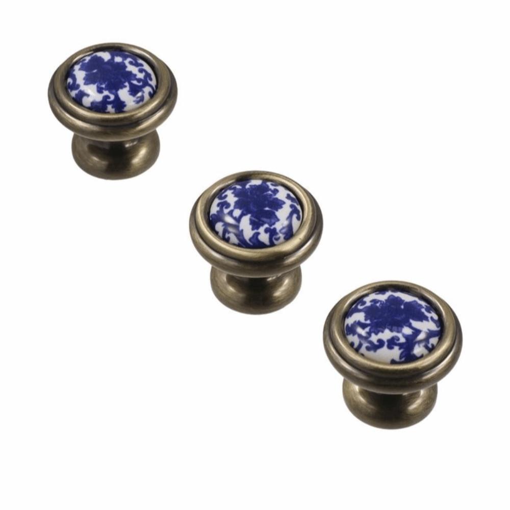 Blue And White Antique Fashion Dresser Cabinet Handles Pull Handles Door Handle Drawer Knobs