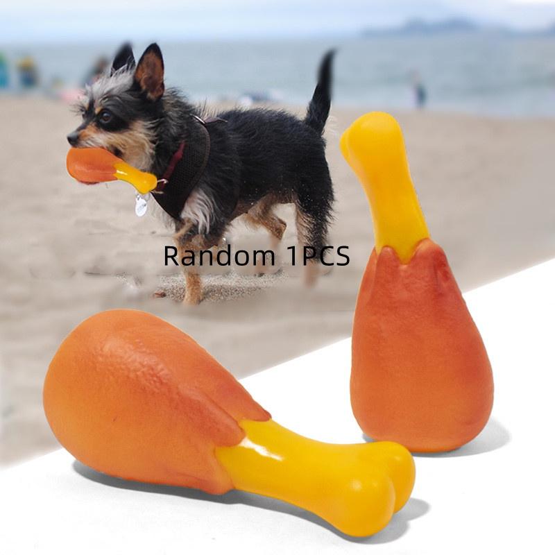 Authentic Simulated Round Chicken Leg Dog Toy For Chewing And Teeth Cleaning