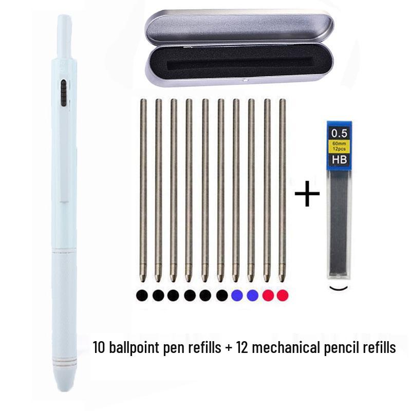 4-in-1 Multifunktionsstift: Mehrfarbiger Kugelschreiber, Druckbleistift, Gelstift mit Schwerkraft-Sensor-Technologie