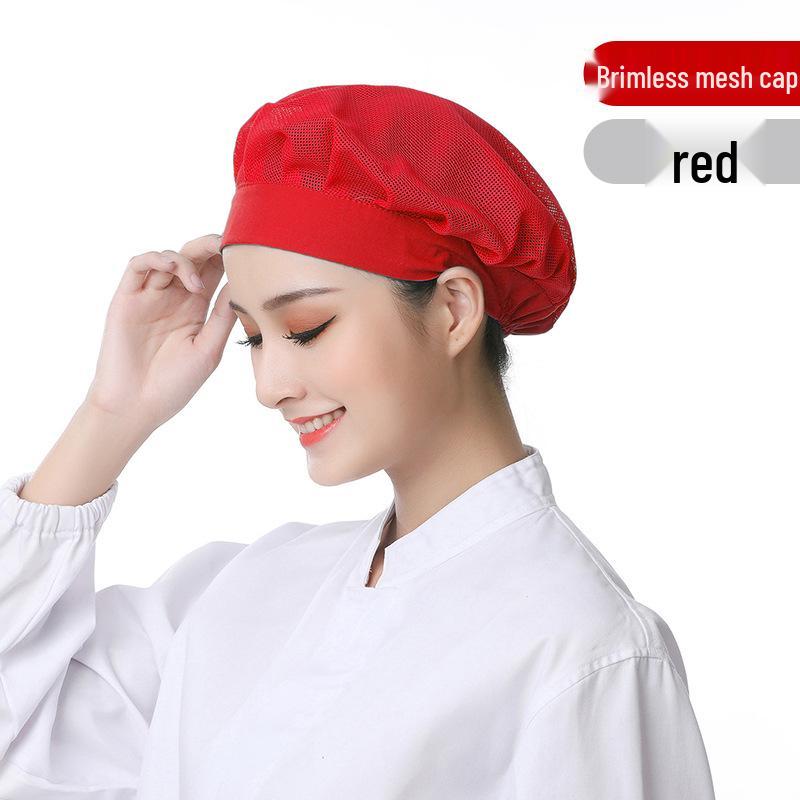Unisex Atmungsaktive Mesh Kochmütze für Küche und Catering, Anti-Öl, Haarschutz