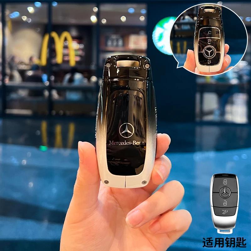 Car Key Case Replacement Cover 3buttons for Mercedes-Benz Key AMG MAYBACH 2016+ C-class E-class GLC300L E300l/E260/E350 A200 HO1