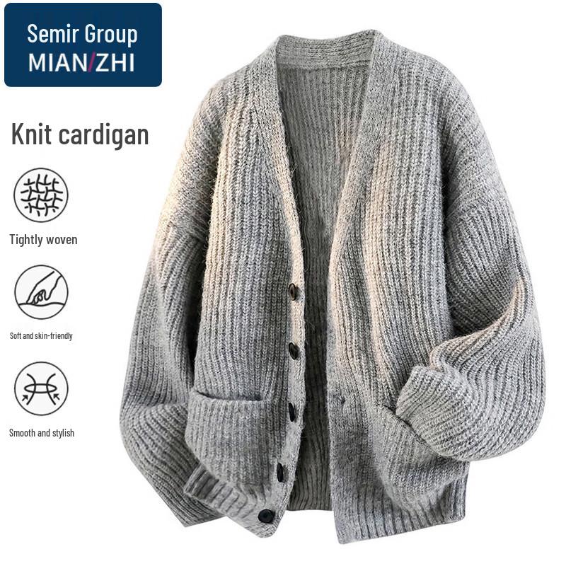 Men's Knitted Cardigan Sweater