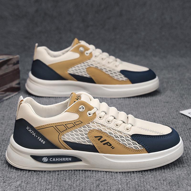 Spring mesh breathable thin mesh shoes casual board shoes sports lightweight hollow large mesh shoes 39