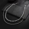 Men Hip Hop Multilayer Imitation Pearl Jeans Pants Keychain Chain Women Trousers Hipster Pant Chains Party Decoration