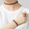 1Pc Fashion Choker for Girl Multi Color Necklace Vintage Elastic Braided Fish Thread Choker Gothic Black Choker Jewellery Gift