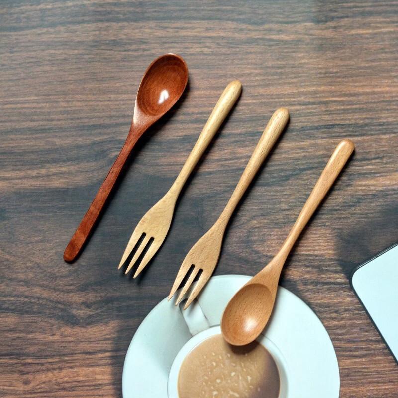 

Ruhan Beechwood Fruit Fork and Dessert Spoon Set