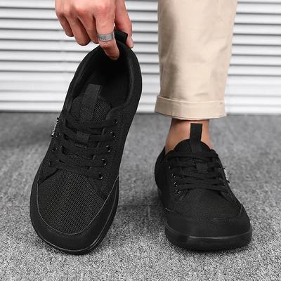 Fashion Men's Sneakers Wide Toe Breathable Barefoot Sports Large Summer New Trendy Black Mesh Casual Walking Shoes for Daily Use