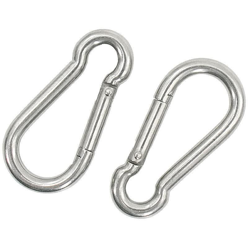 He Si Di Ge 304 Stainless Steel Spring Carabiner Hook