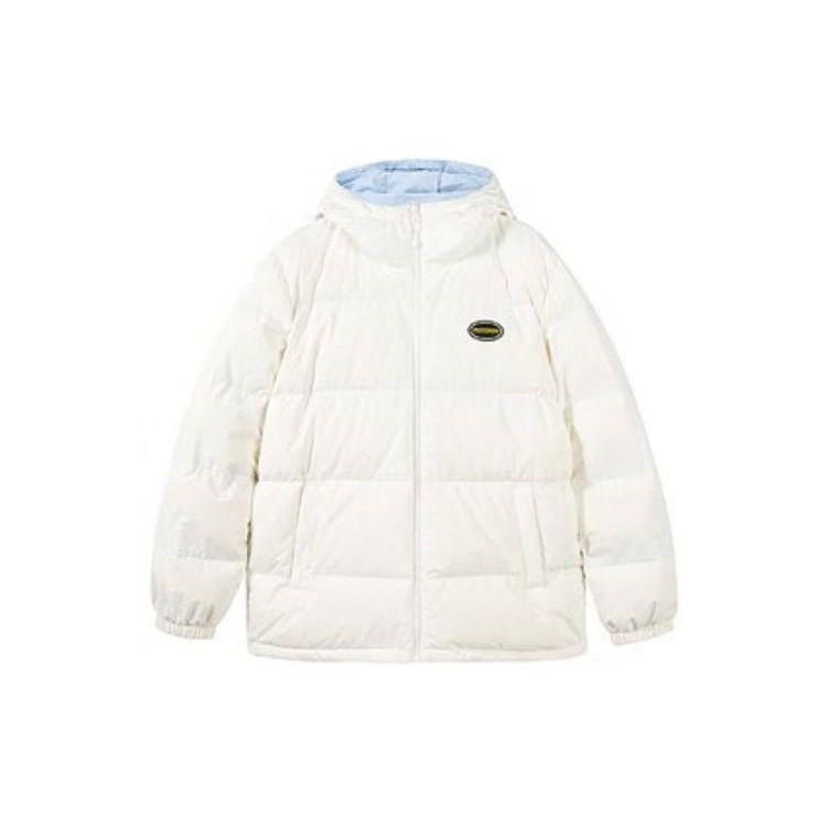 Skechers Colorful Casual Series Reversible Warm Down Jacket Unisex Outerwear Cotton-Candy-White L422U068-0074 XS