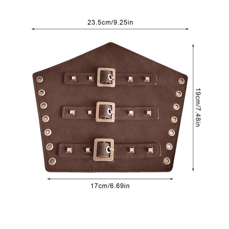 Punk Hip Hop Cosplay Leder Rüstung Arm Viking Armreifen Piraten Ritter Gauntlet Armband Armschiene Zubehör