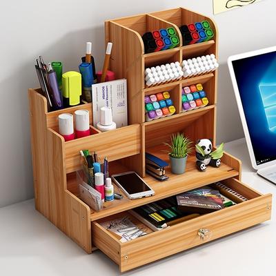 Support organisateur boîte de rangement moderne étudiant bureau stylo support fournitures de bureau multifonctionnel grande capacité créatif