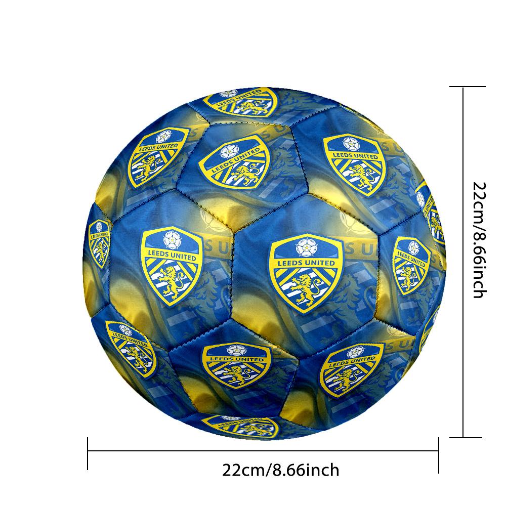 Leeds United Größe 5 Fußball Hohelastischer Fußball Für Outdoor-Wettbewerbe Tägliches Training Spielen