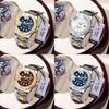 Swiss Mens Waterproof Quartz Watch With Luminescent Dial For Business Professionals