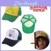 Stranger Things Sommer-Baseballkappe mit Sonnenschutz, Trendiges Gelb und Schwarz