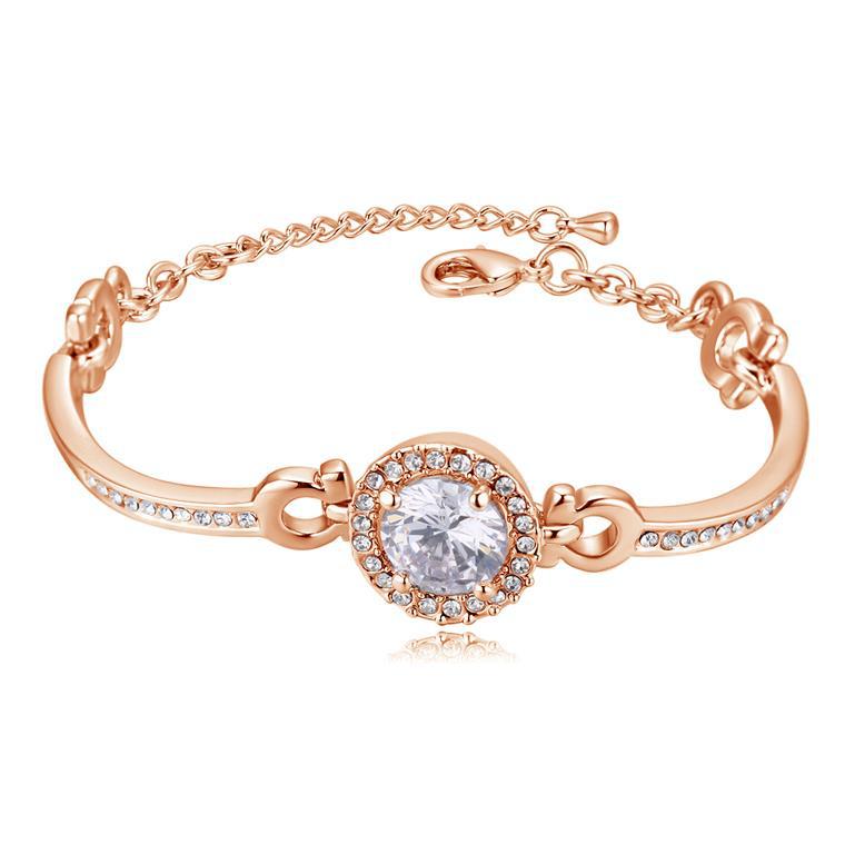 European and American Time Round Zircon Women's Bracelet Temperament Versatile Holy Light Bracelet Eight Hearts Eight Arrows Zircon Women's Bracelet