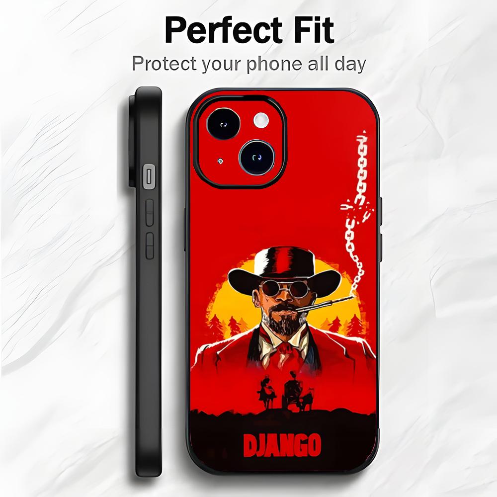 Classic Western Film D-Django Unchained Phone Case Phone Case Soft Packaging Lightweight For iPhone17 16 15 14 13ProMax iphone12promax