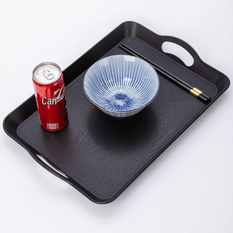 Jingyu Mei Rectangular Anti-slip Plastic Serving Tray