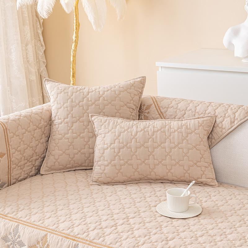 Sofa Cushion Four Seasons General Fabrics Leather Non-Slip Thickened Cushion Simple Modern