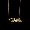 Atoztide Custom Name Necklace for Women Snowflake On Chain Stainless Steel Jewelry Winter Choker Personalized Christmas Gift