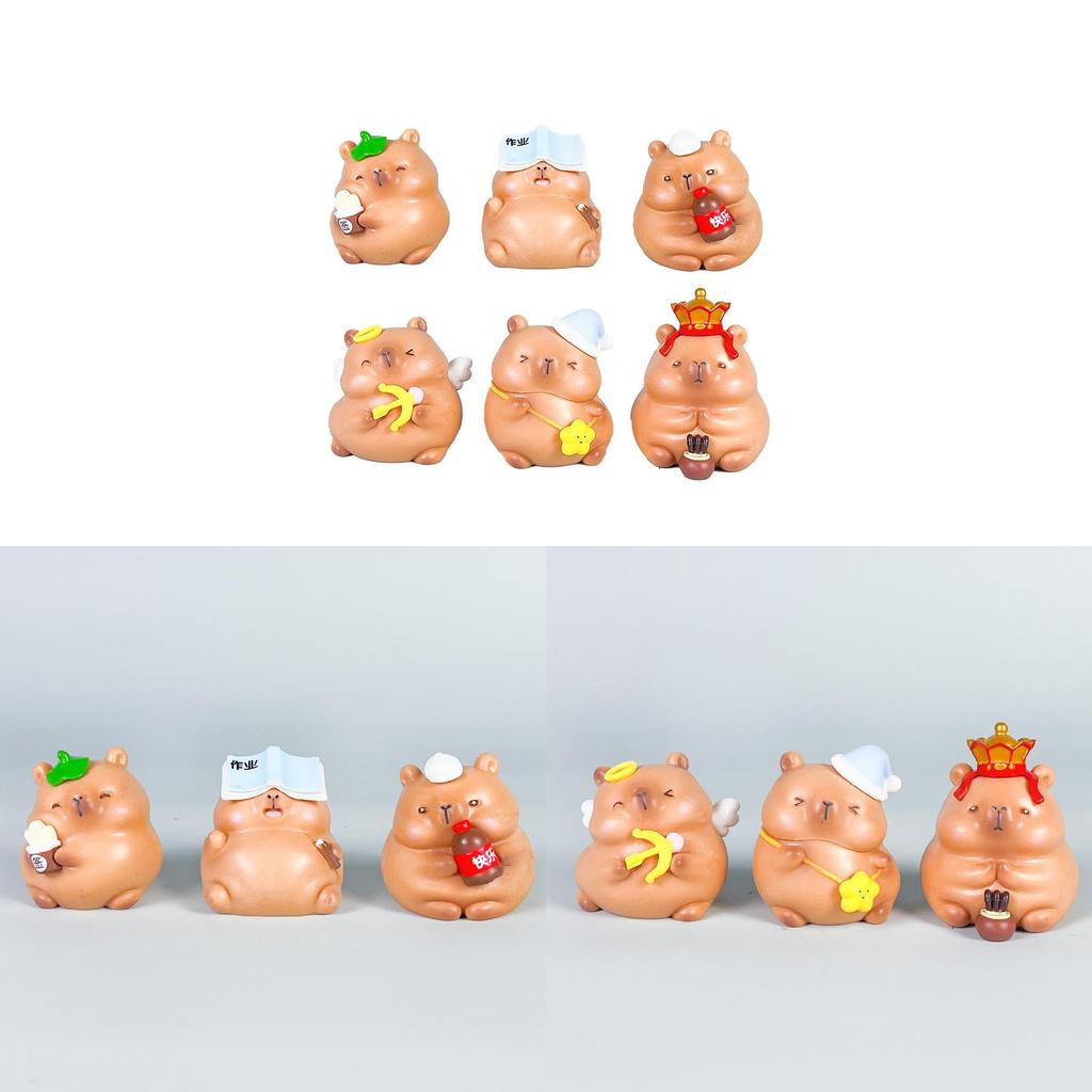 Capybara Cartoon Pvc Action Figures Model Toys Desktop Decoration Gifts Kids