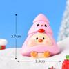 Cartone Animato di Natale Animale Maiale Pupazzo di Neve Albero di Natale Albero di Natale Decorazione Scena di Neve Accessori Palla di Cristallo