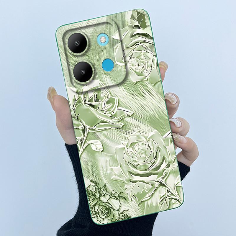 For Infinix Smart 7 X6515 Case Smart 7 HD X6516 Fashion Simplicity Cover Soft Silicone Phone Case For infinix Smart7 Plus Shells
